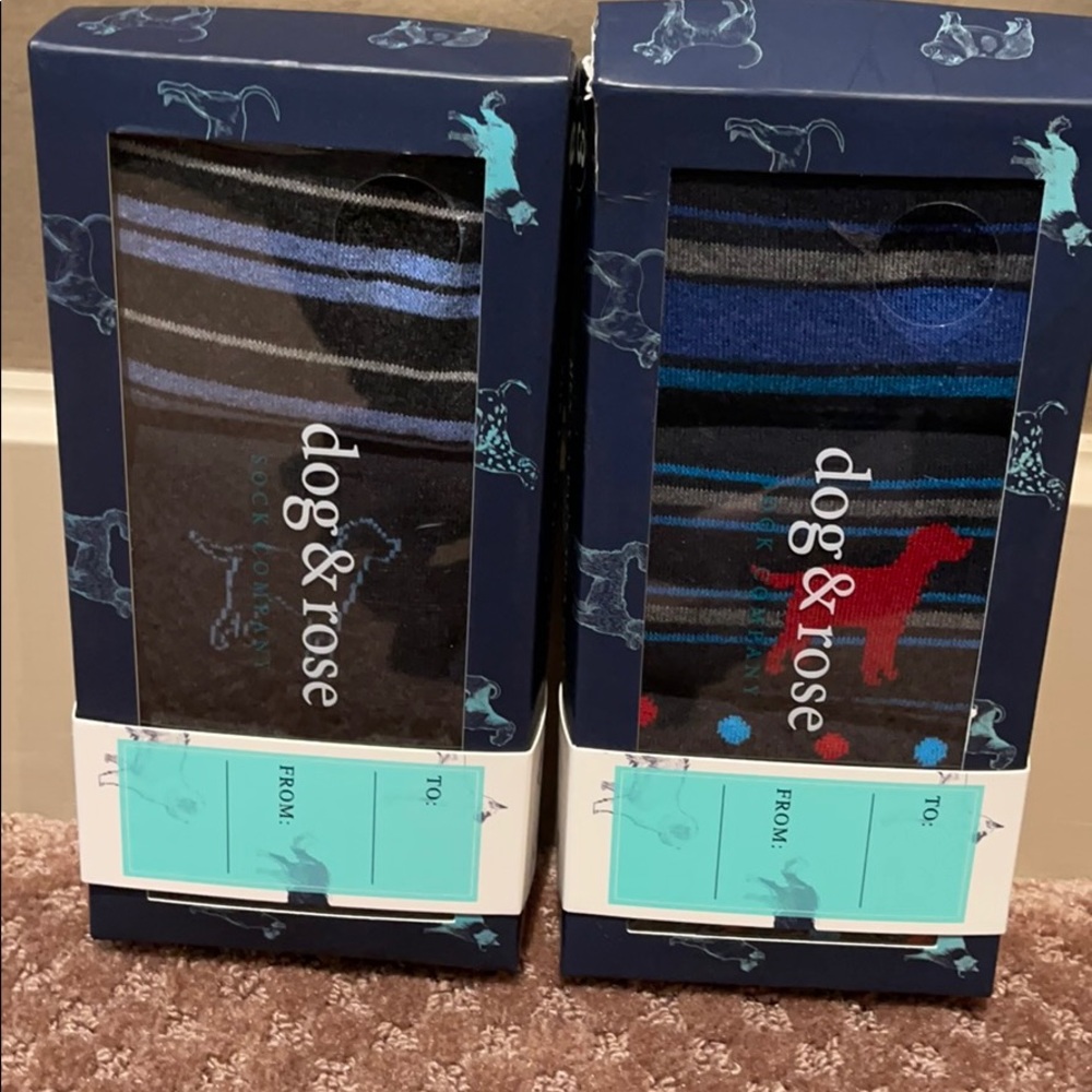 🌸  DOG & ROSE BRAND MEN’S SOCKS (6) PAIRS NWT